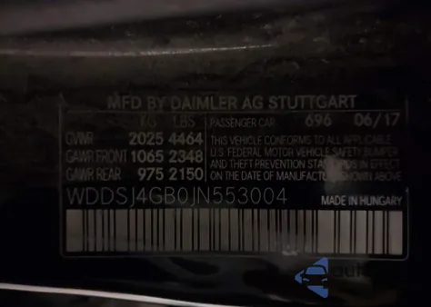 2018 Mercedes-Benz Cla 250 4Matic from USA, damaged, VIN WDDSJ4GB0JN553004